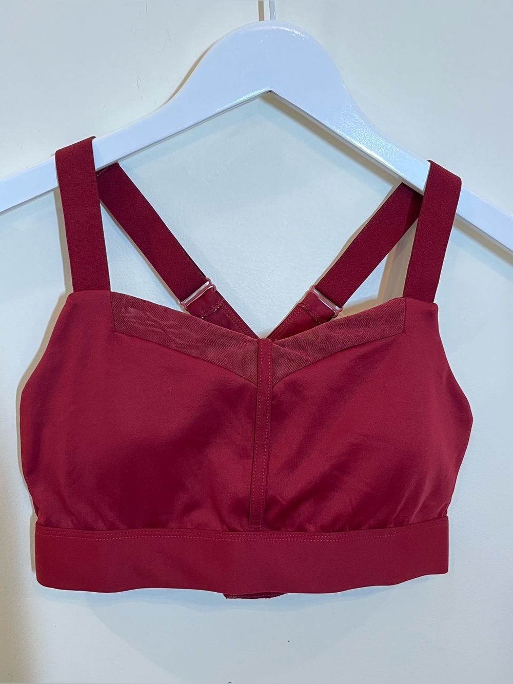 Buffbunny Collection Burgundy Crossback Sports Bra Womens Small High Impact